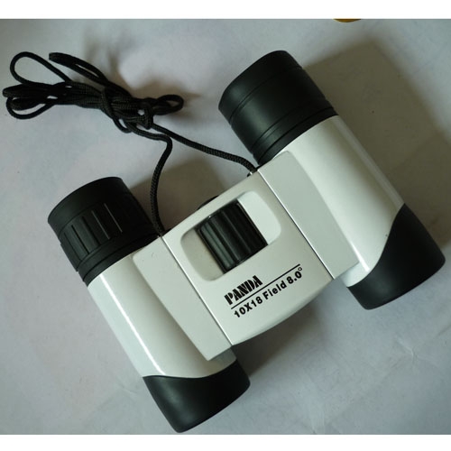 Panda 10x18 Blue Multilayer Antireflection Film Binoculars - Ceramic White - Click Image to Close